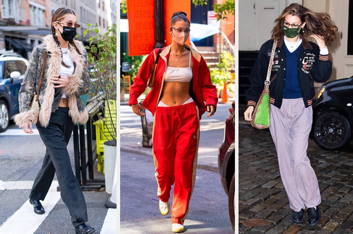 Porn 90s Outfits - 21 Times Bella Hadid Proved '90s Fashion Is Back And Better Than Ever