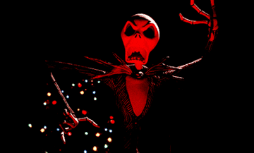 GIF of Jack Skellington looking scary, then smiling