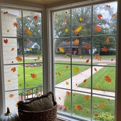 another reviewer with the window clings on their large windows 