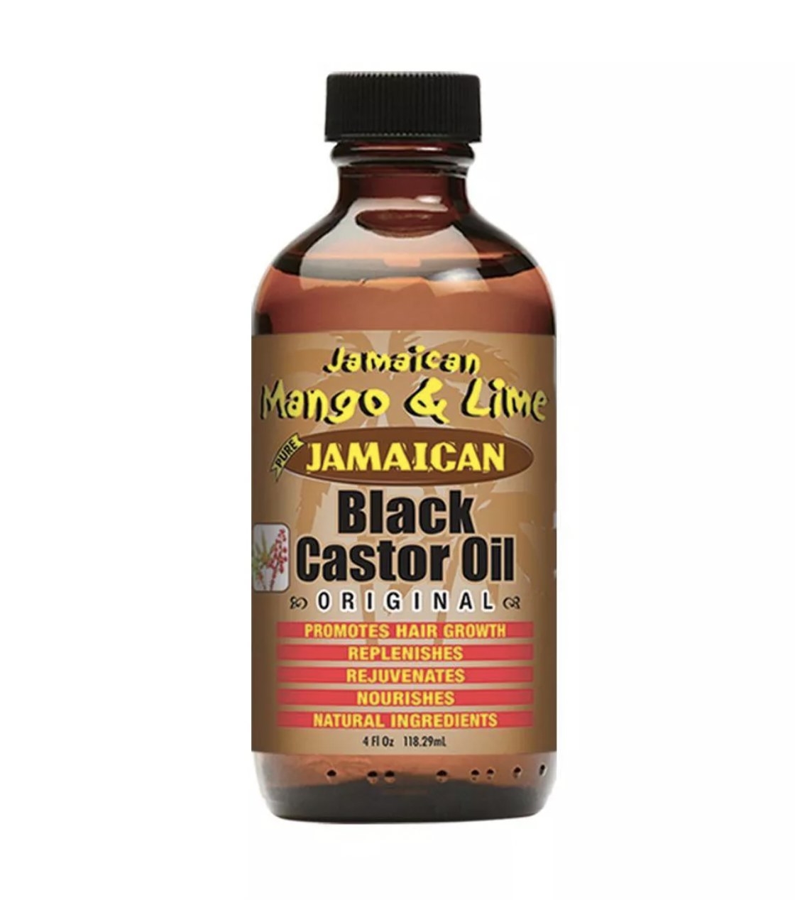 A bottle of Jamaican black castor oil