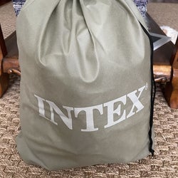 Reviewer's photo of the carrying bag for the mattress