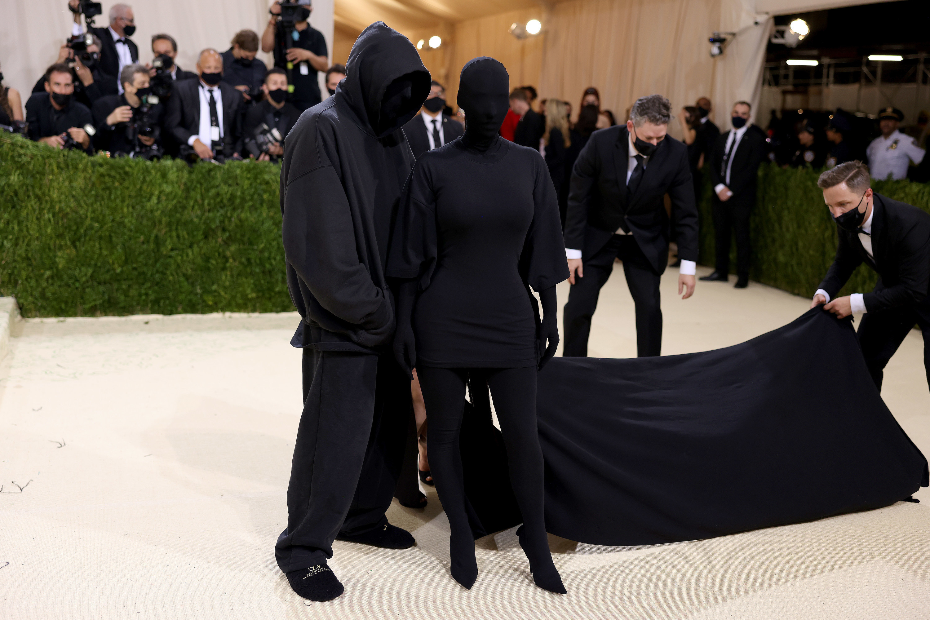 Kim and entourage at the Met Gala