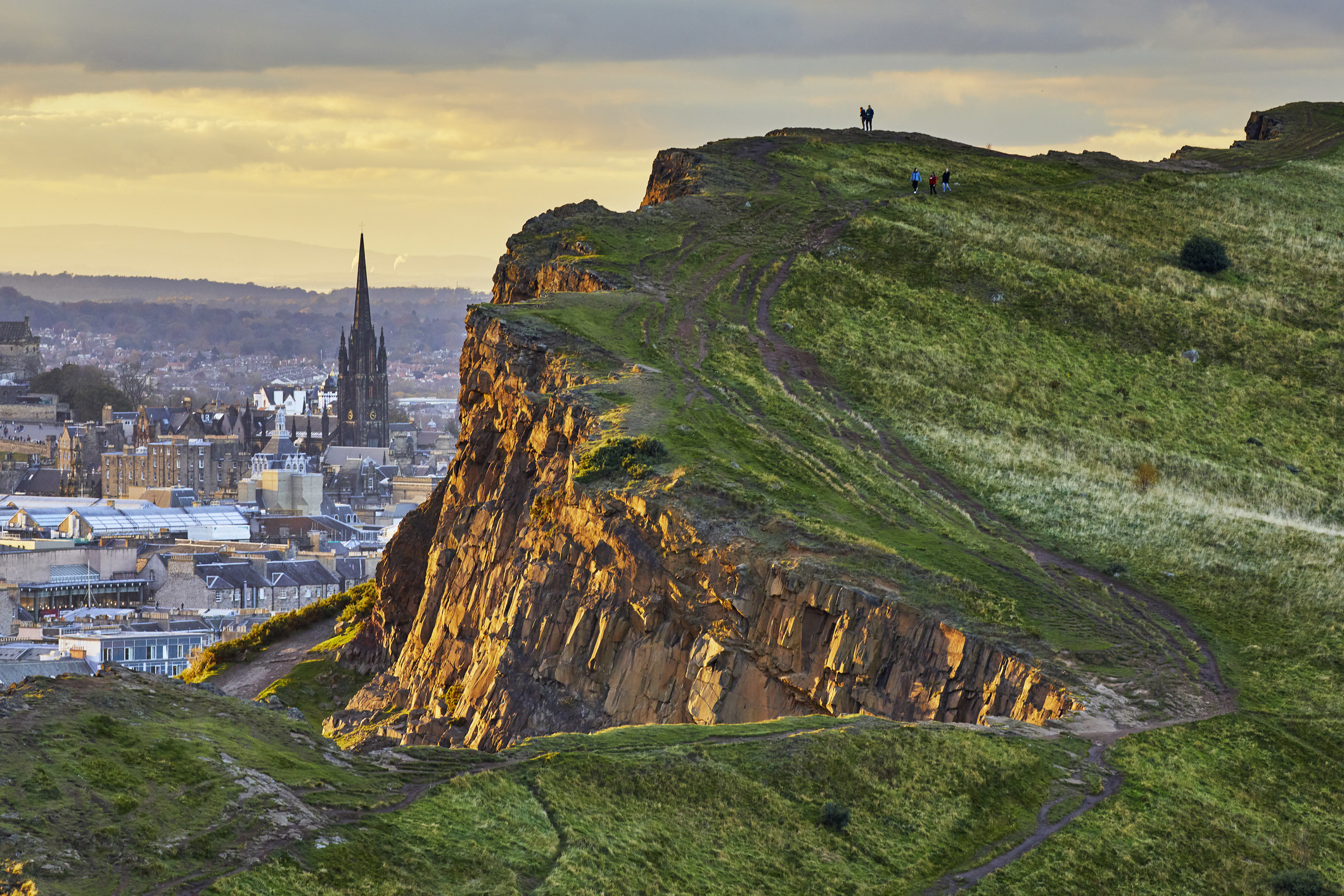 Arthur's Seat hike with an amazing view of Edinburgh.