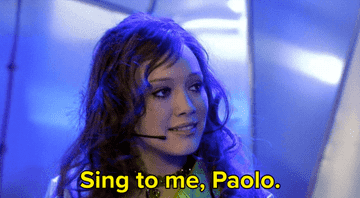 Isabelle saying &quot;Sing to me, Paolo&quot;