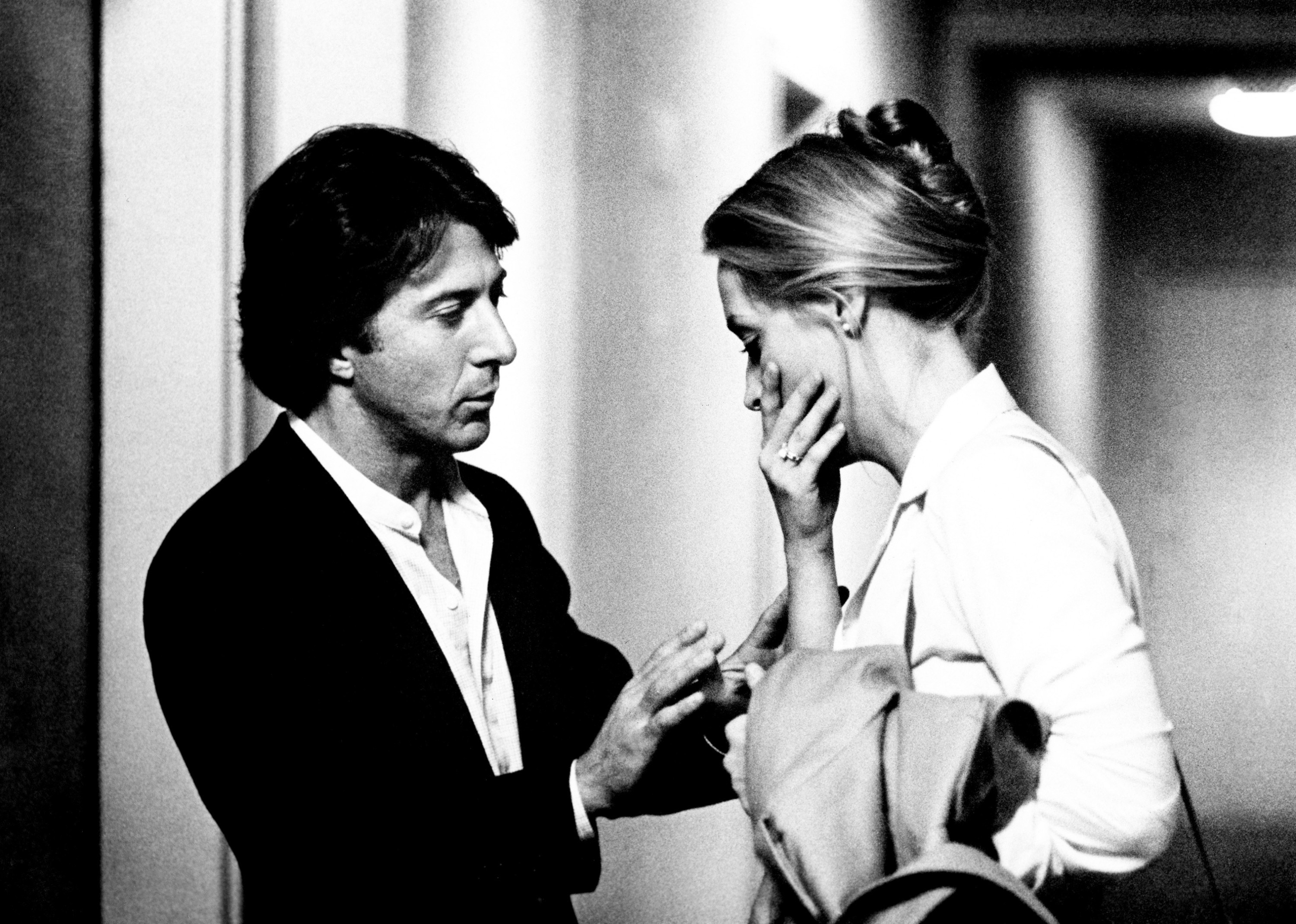 Dustin Hoffman and Meryl Streep in the movie