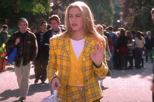 Cher's plaid outfit in "Clueless"