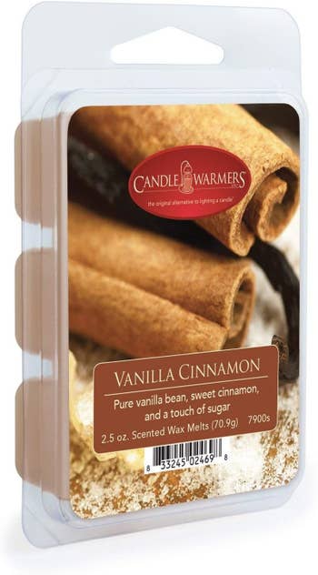 a pack of vanilla cinnamon melts