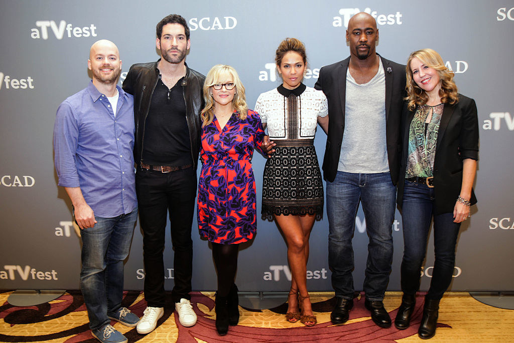 The cast of Lucifer at an event