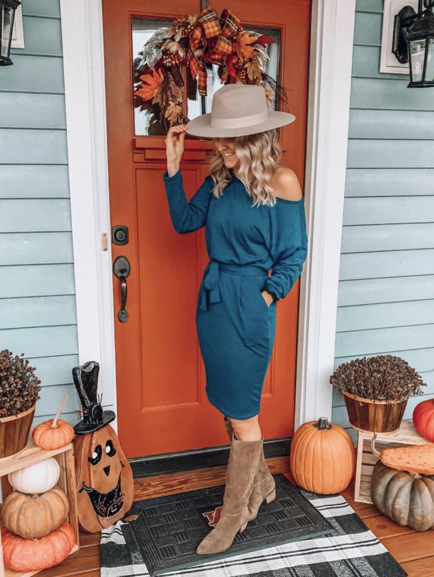 Sassy Long-Sleeve Dress Under $60 for Fall in Vermont