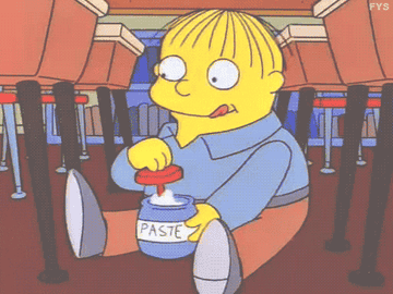 Ralph eats paste