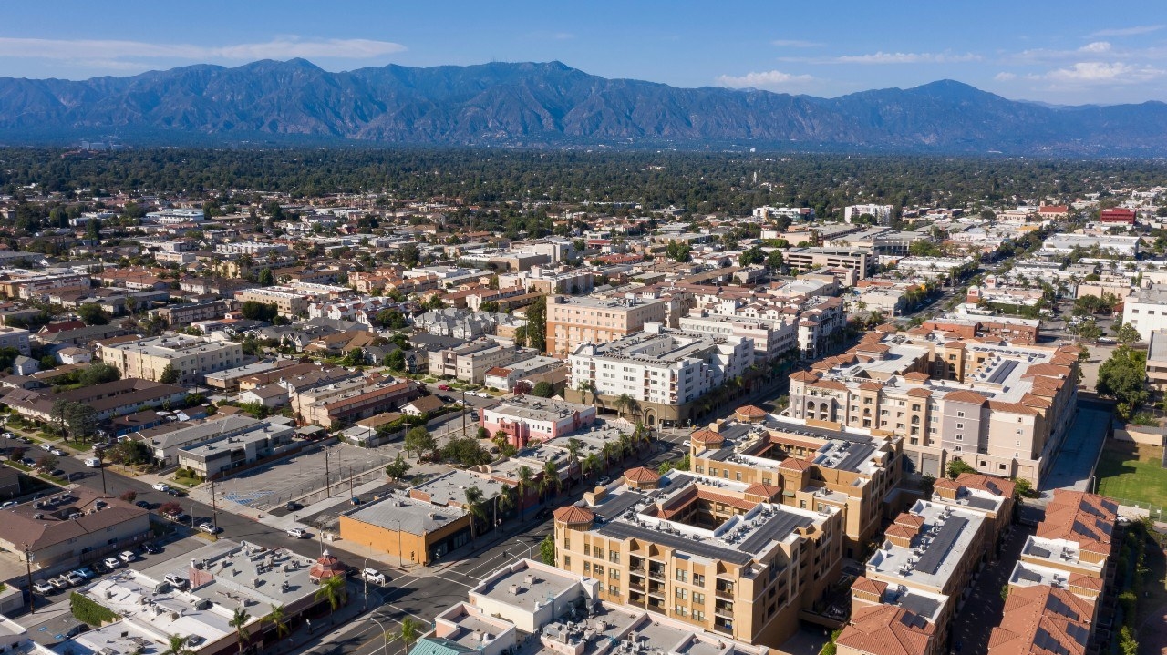 Aerial view of Alhambra