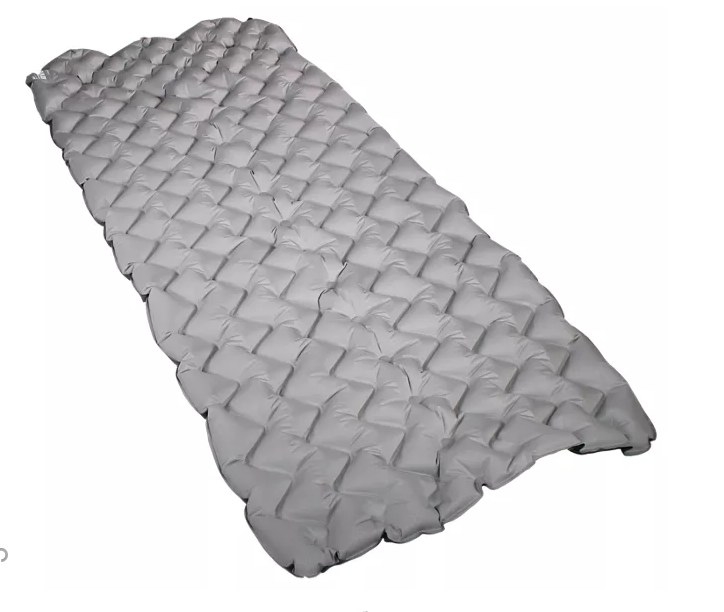 the sleeping mat in gray