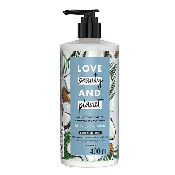 Coconut Water and Mimosa Flower Body Lotion from Love Beauty And Planet