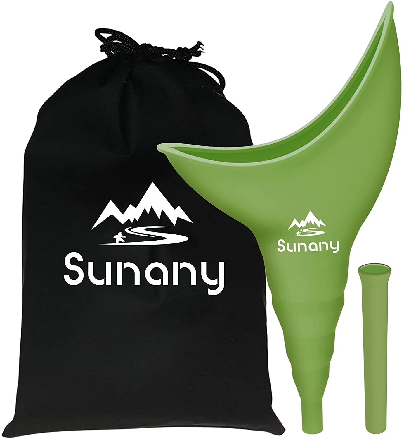 the green urination device and its carrying pouch