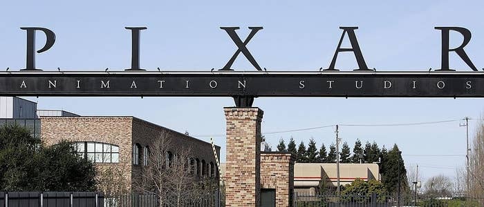 The entrance sign to Pixar Animation Studios