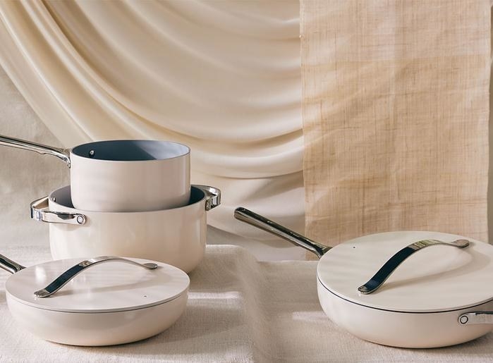 This Caraway Pan Set Is A Gift Worth The Hype That They'll Probably Use For  Years