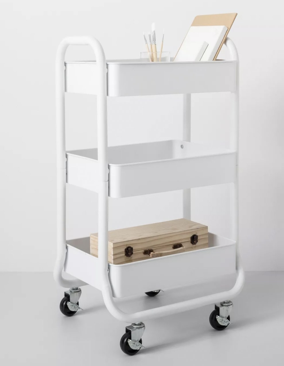 the utility cart in white