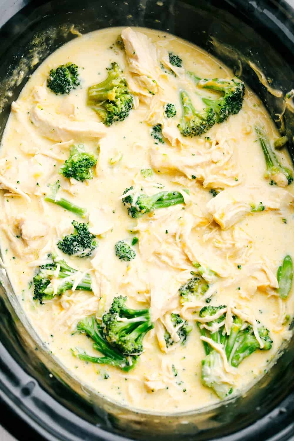 Slow Cooker Creamy Chicken And Broccoli Over Rice
