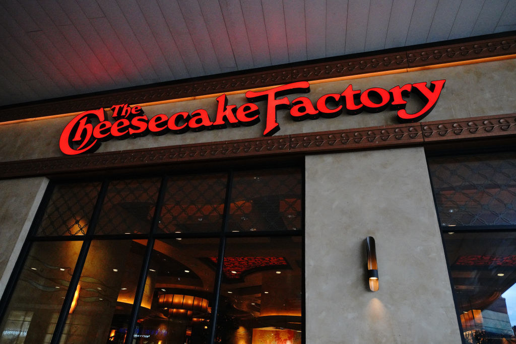 entrance to a cheesecake factory
