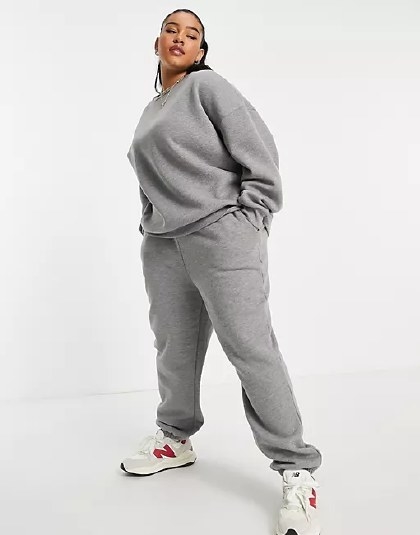Model wearing the tracksuit