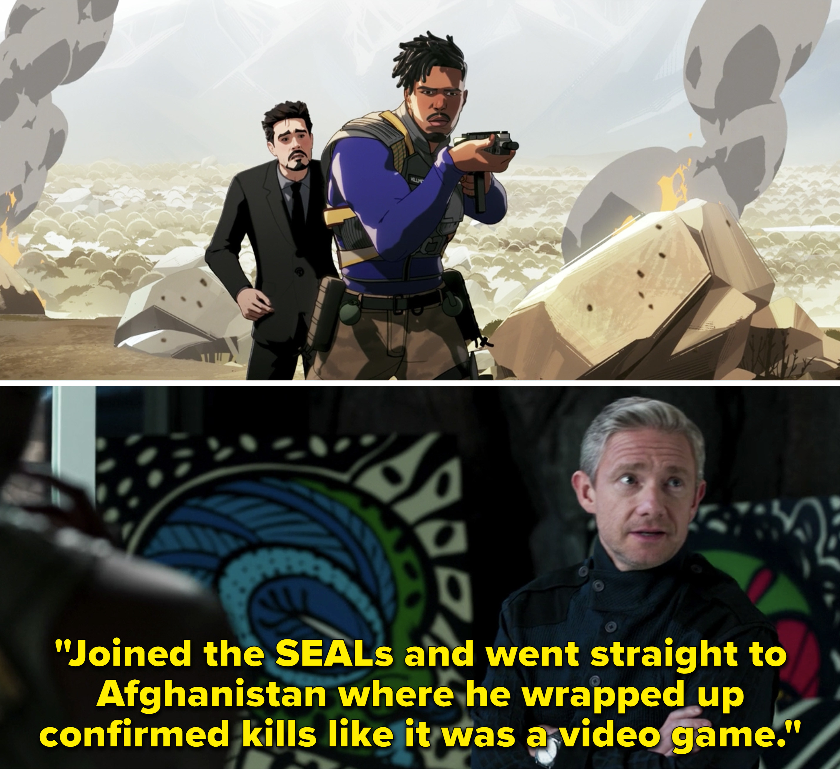 罗斯说,“加入了海豹和直接去阿富汗,他结束了证实死亡就像一个视频game"