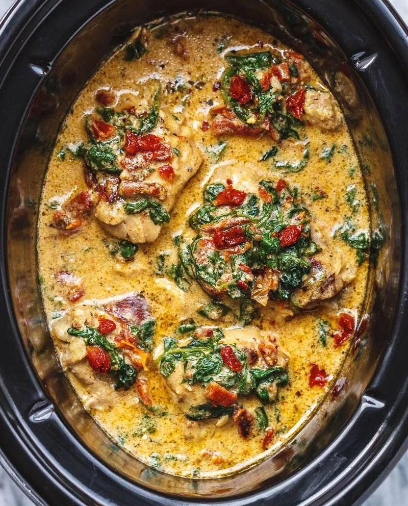 Crockpot Tuscan Garlic Chicken