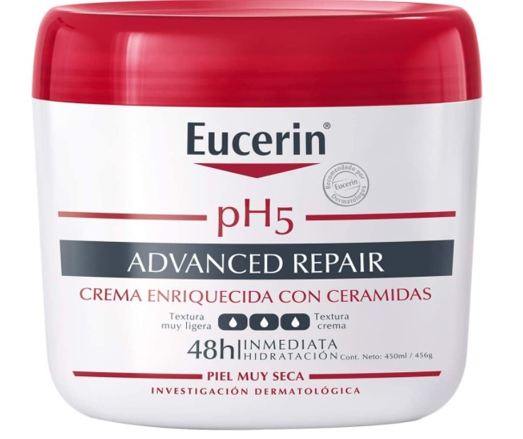 Foto de crema hidratante corporal Eucerin.