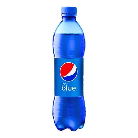 A bottle of pepsi blue