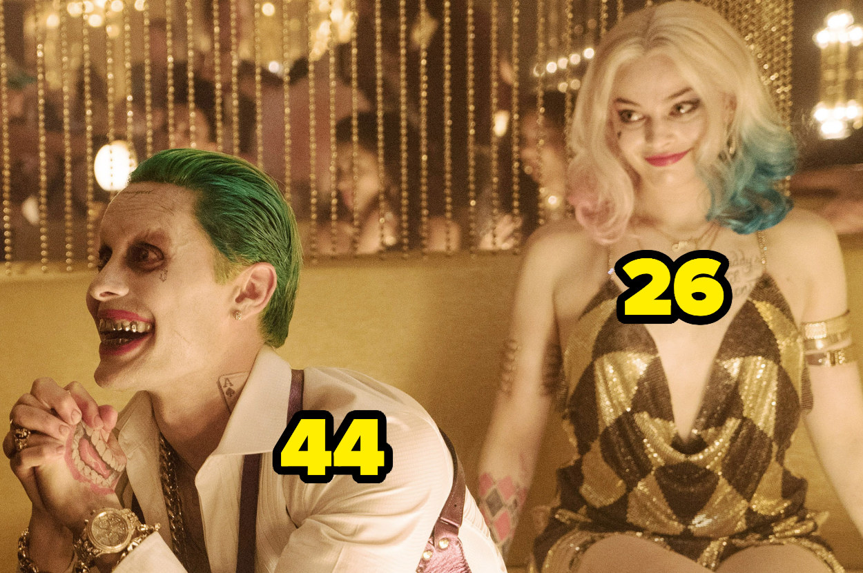 Jared Leto was 44 and Margot Robbie was 26