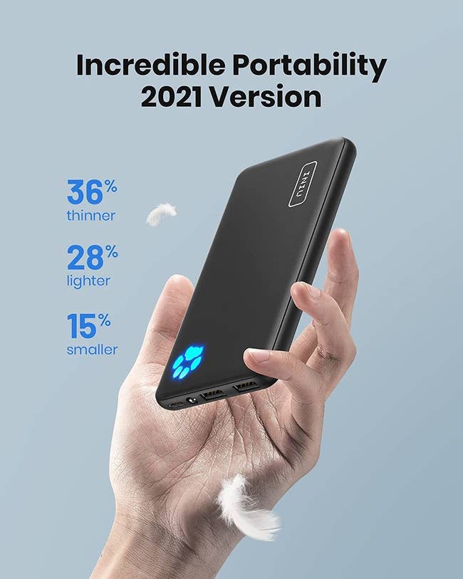 The 2021 version of the bank, which is 15% smaller, 28% lighter, and 36% thinner