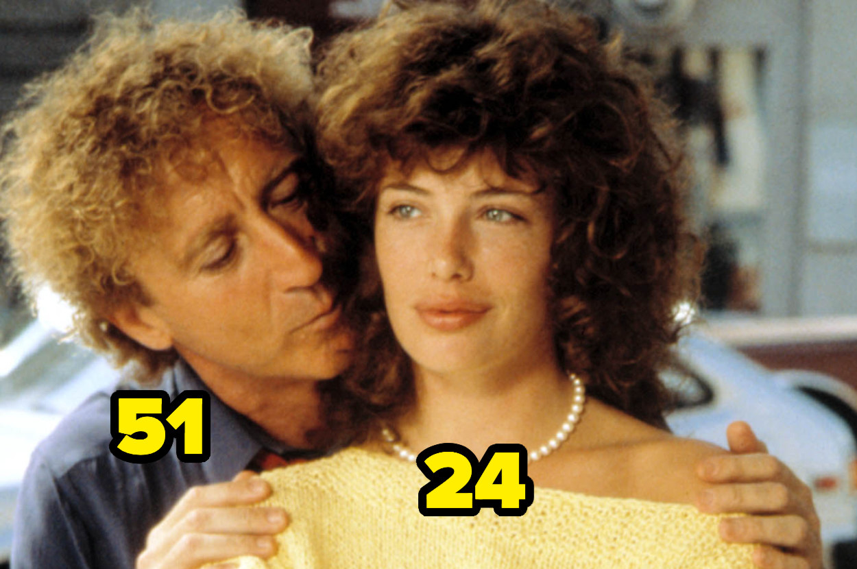 Gene Wilder, 51, behind 24-year-old Kelly LeBrock