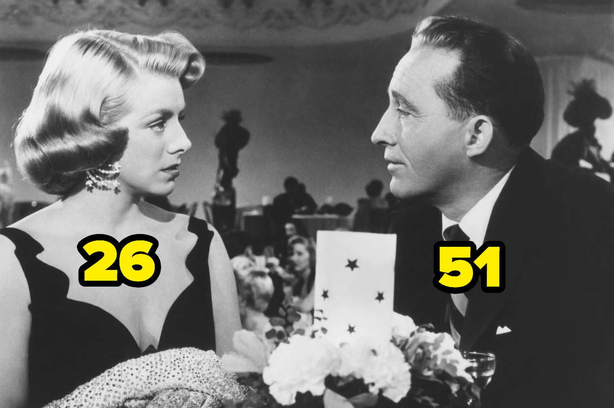 26-year-old Rosemary Clooney staring at 51-year-old Bing Crosby