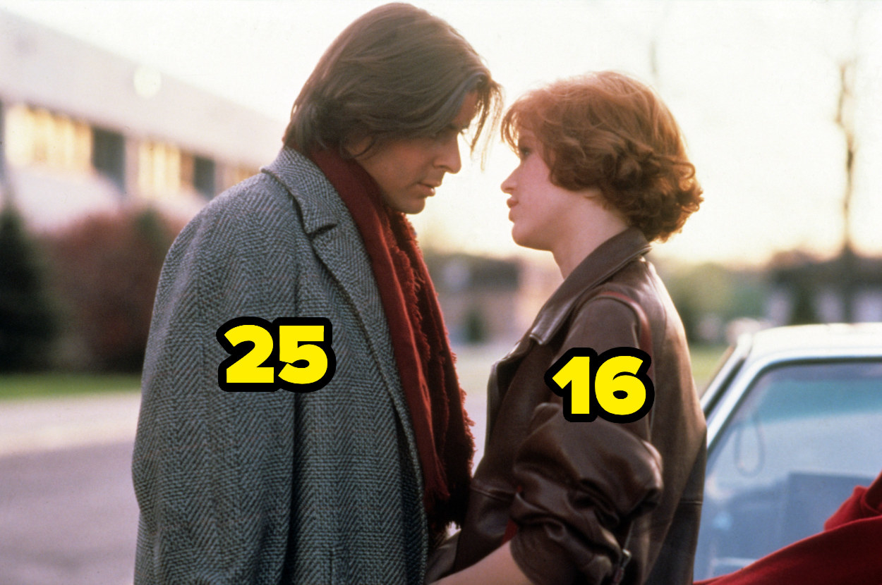 25-year-old Judd Nelson and 16-year-old Molly Ringwald