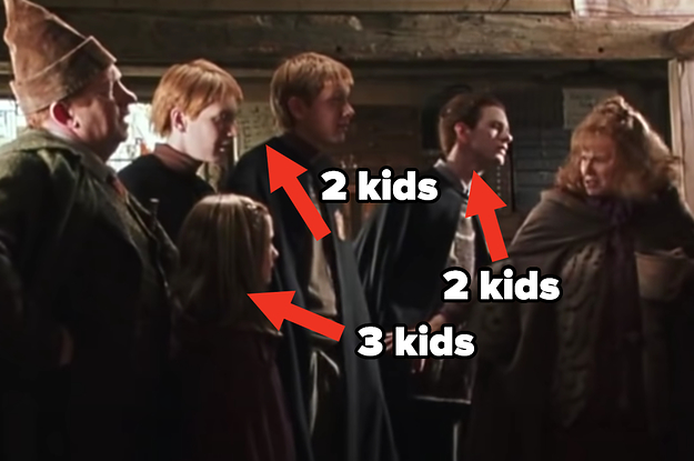 Weasley family with how many kids they each have in the future