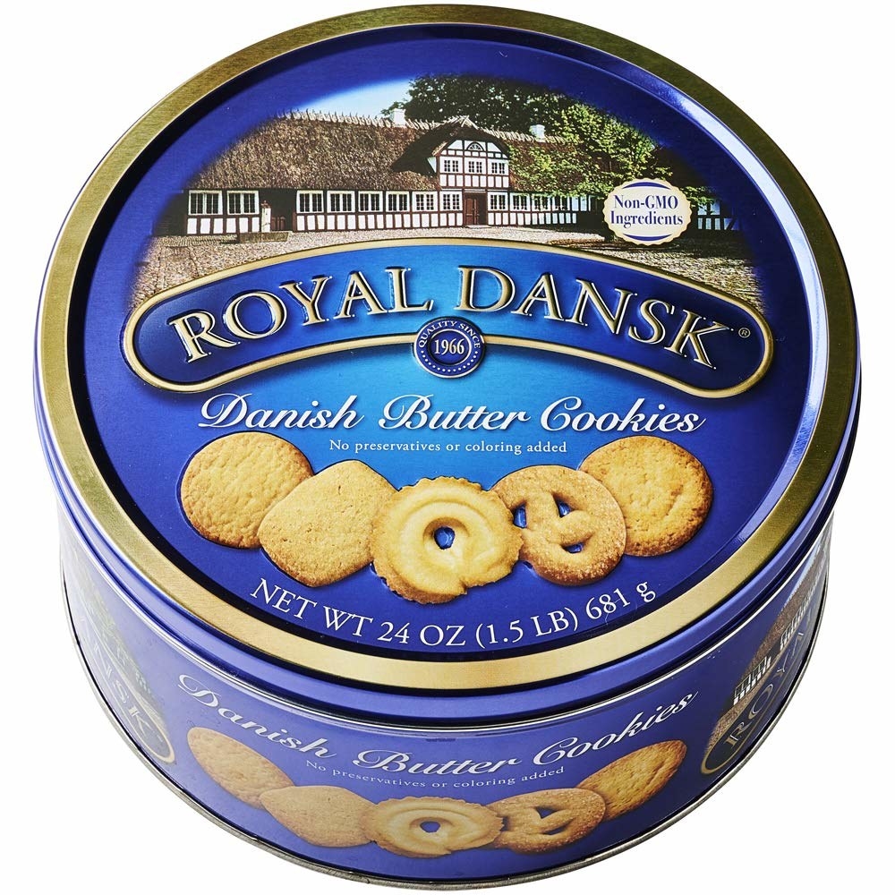 皇家丹麦语黄油饼干罐