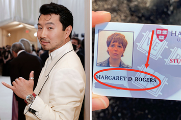 Simu Liu side by side Maggie Rogers' Harvard ID