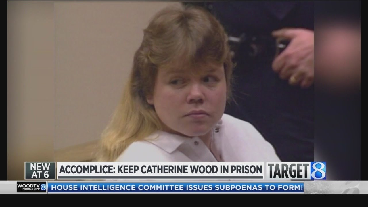 News footage of Catherine Wood at her parole hearing