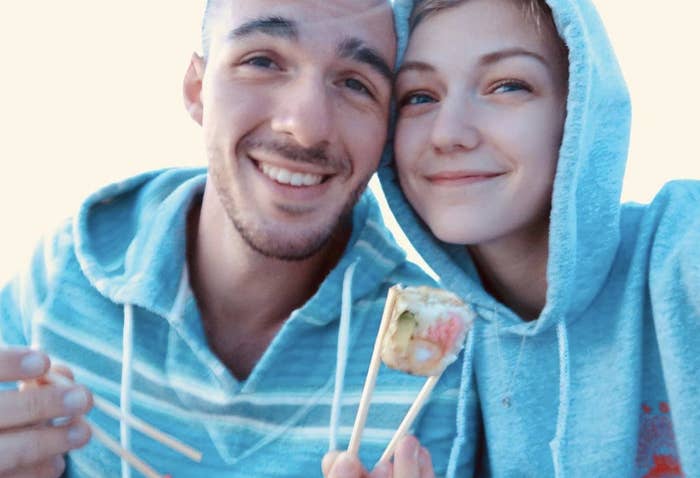 Brian Laundrie and Gabby Petito smiling together