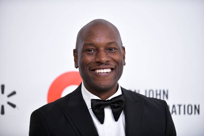 Tyrese Gibson attends the 28th Annual Elton John AIDS Foundation Academy Awards Viewing Party
