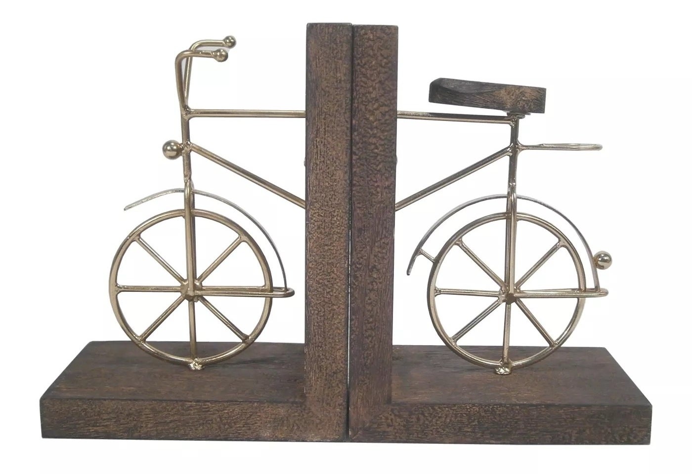 The bicycle bookends