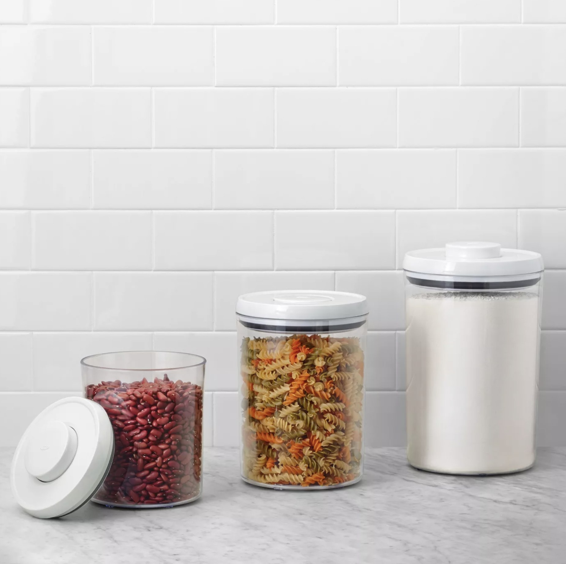 The cylinder-shaped OXO Food Containers