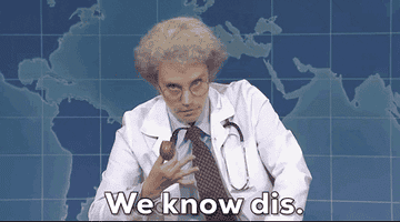 Kate McKinnon dressed as a doctor saying &quot;we know dis&quot; on SNL