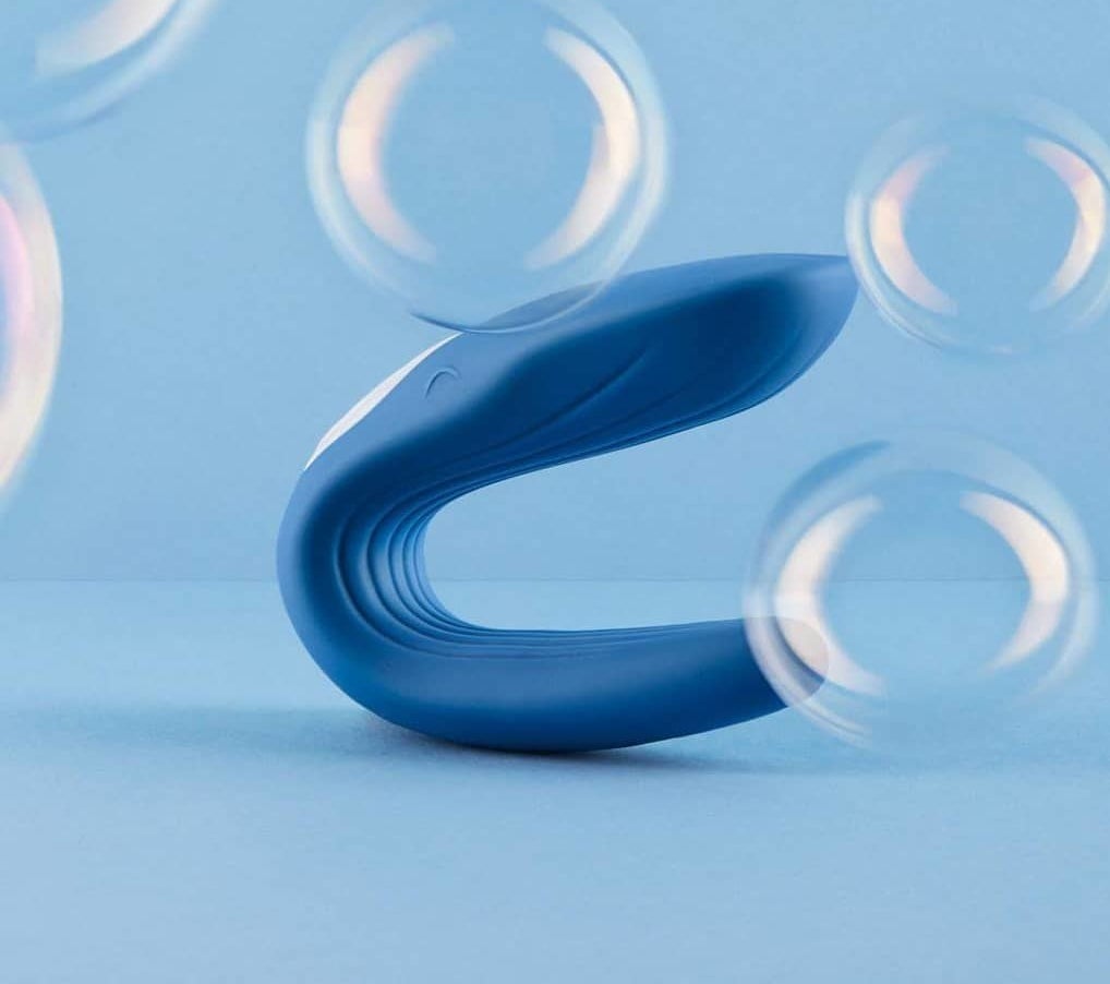 a blue sex toy