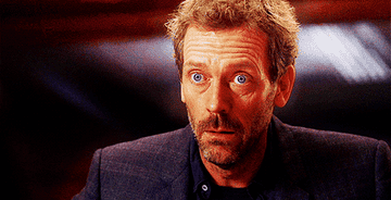 Dr. House making a very confused face.