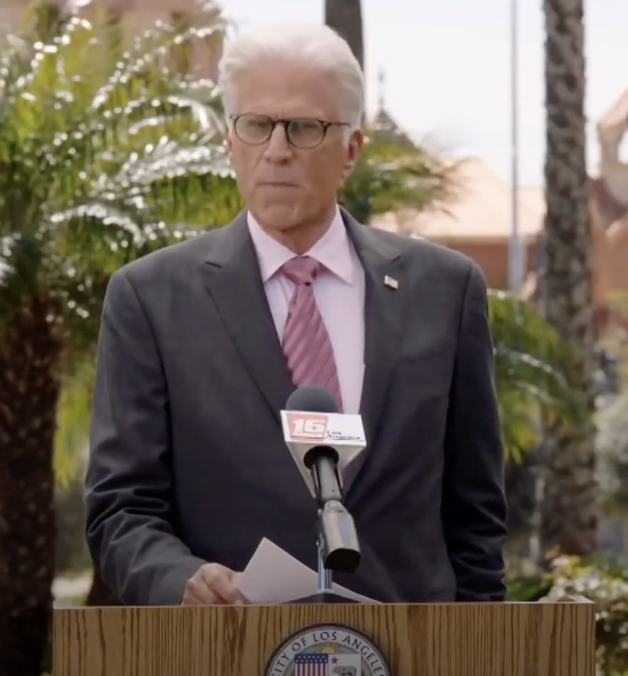 Ted Danson at a podium