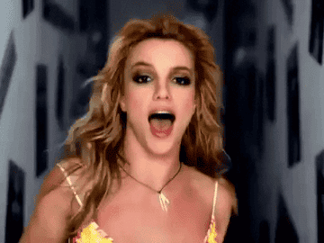 Gif of Britney Spears from her Overprotected music video