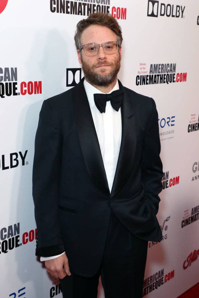 Seth posing at an American Cinematheque red carpet event