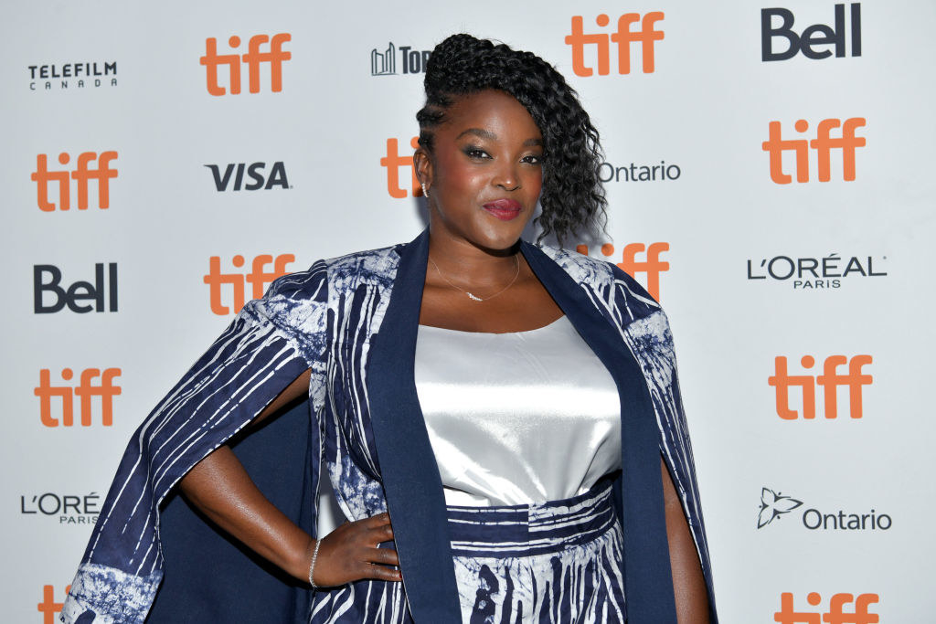 Wunmi posing on the red carpet at the Toronto International Film Festival