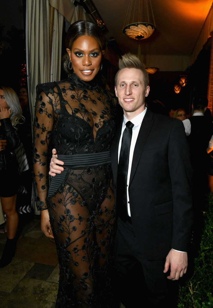 Laverne and Kyle standing together