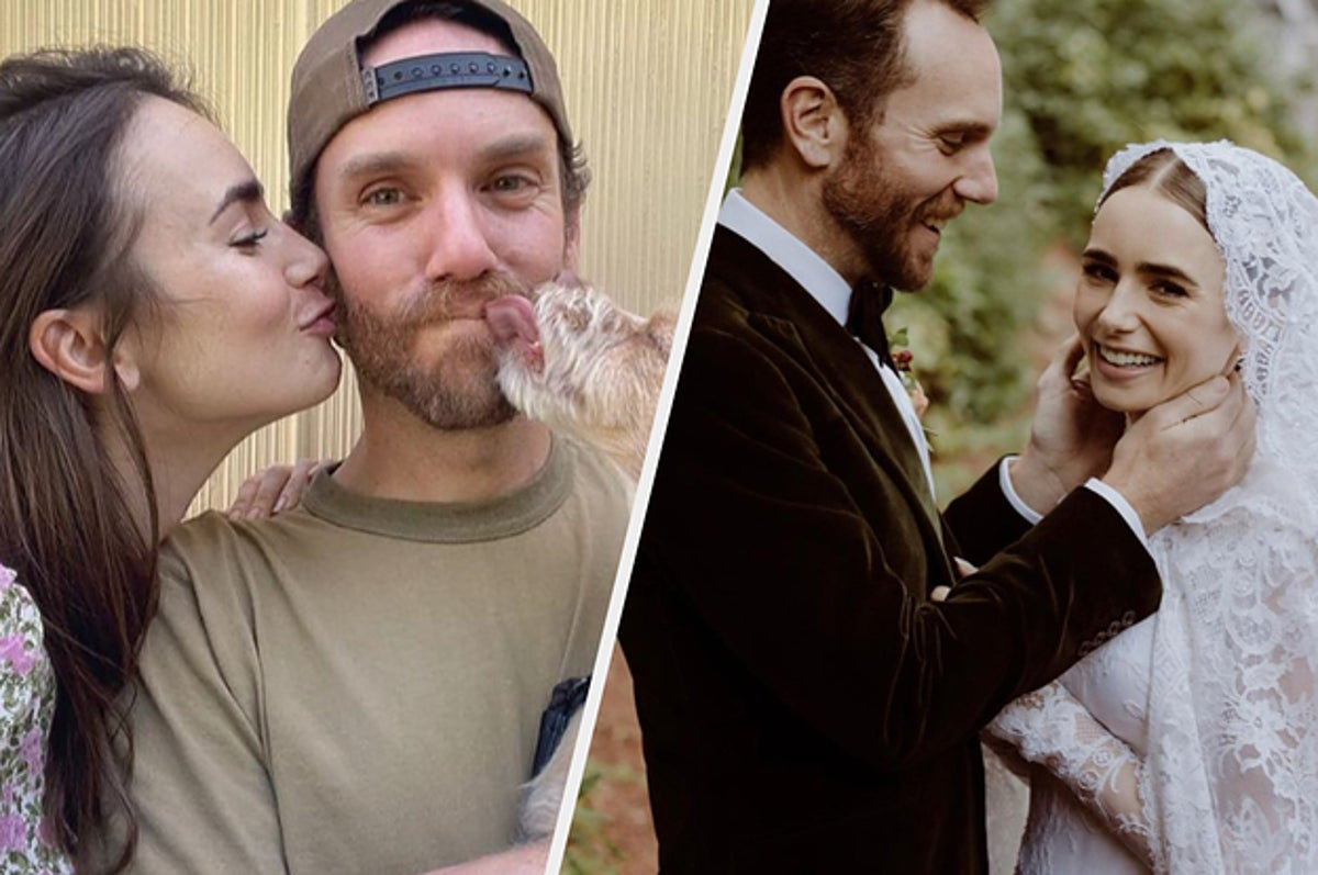 Lily Collins Shares The First Pics From Her Wedding